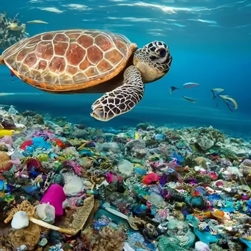 Fauna y flora afectada por los plásticos en los océanos